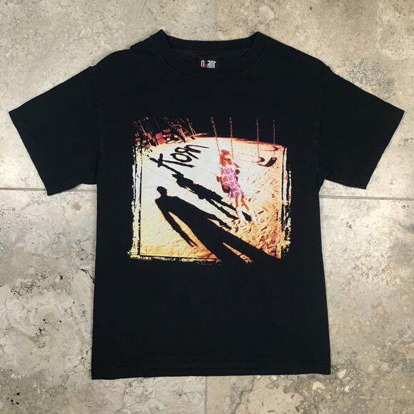 Vintage 2004 Korn Self Titled Band Tee Sz Small T Shirt Giant Tag Black Nu Metal - Picture 2 of 12